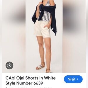 CAbi Cream Ojai Shorts 6639